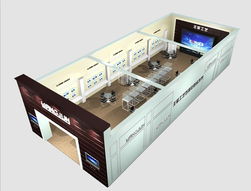 日朗展覽展示設計工廠 以專業設計服務，定制您的專屬油漆展柜